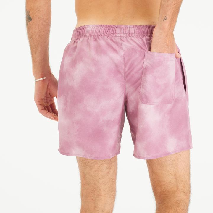 Immagine prodotto Olaian Pantaloncini da bagno Surf 100 15" da uomo - grigio Cloud Violet (XXL)