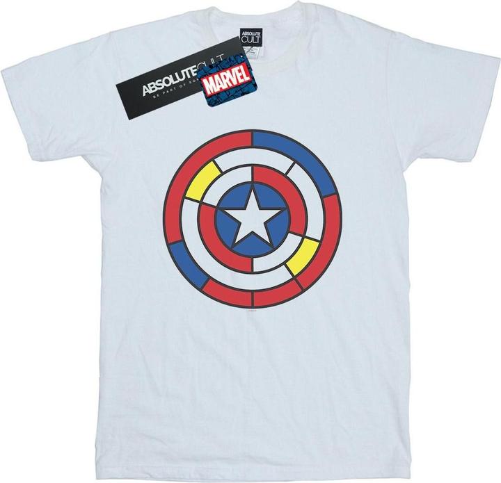 Captain America Stained Glass Shield TShirt (XXL)