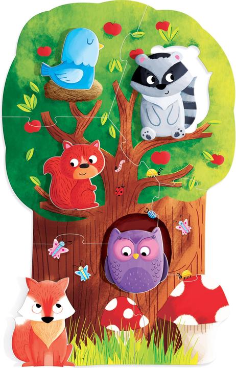 Actual product image Montessori Puzzle Forest (5 pieces)