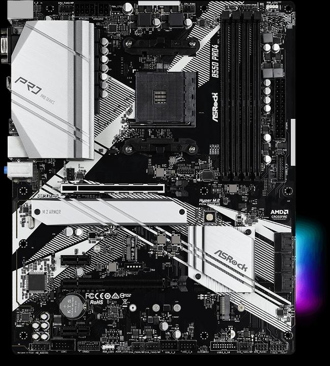 Produktbild AsRock B550 Pro4 (AM4, AMD B550, ATX)