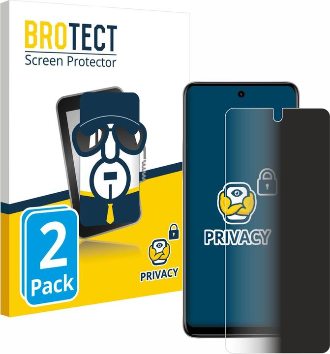 Productafbeelding BROTECT Sichtschutzfolie Anti-Spy Privacy Folie Blaulicht-Schutz (2 Stuk, Motorola Moto E32)