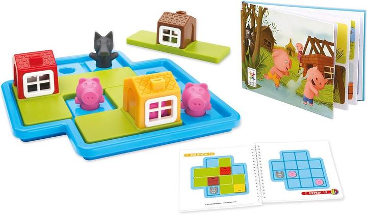 Immagine prodotto Smart Games Puzzle game Three Little Piggies - Deluxe (Tedesco, Italiano, Spagnolo, Inglese, Francese)