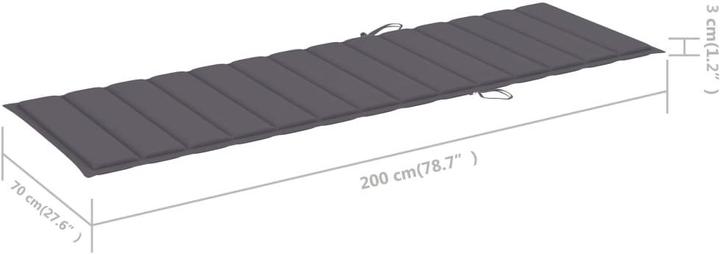 Image du produit VidaXL Hayder (200 x 70 x 3 cm)