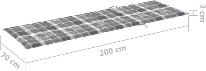 Produktbild VidaXL Sonnenliegen-Auflage (200 x 70 x 3 cm)
