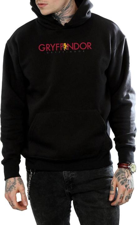 Actual product image Mens Gryffindor Text Hoodie (L)
