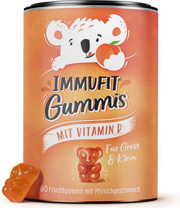 Produktbild Immufit Fruchtgummi mit Vitamin D vegan (60 Stück, 150 g)