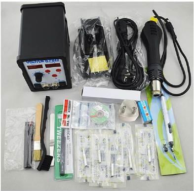 Produktbild CoreParts MicroSpareparts Mobile Hot air gun w. nozzles