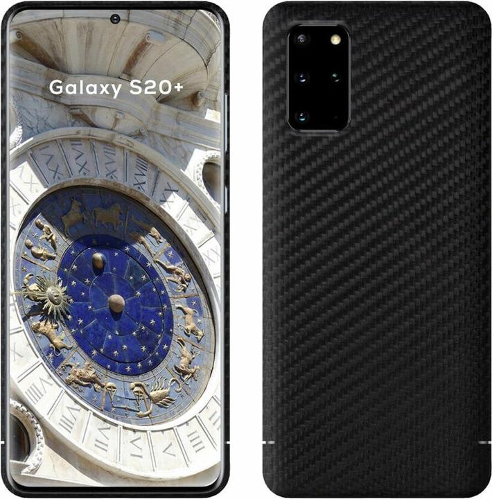 Productafbeelding Viversis Rugdekking van echt koolstofzwart (Samsung Galaxy S20+)