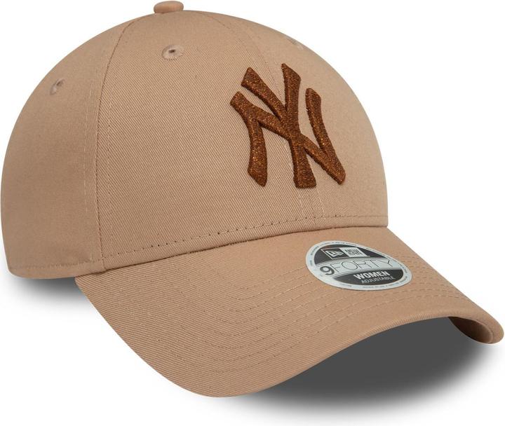 Actual product image New Era 9Forty Ladies Cap - Metallic New York Yankees Khaki