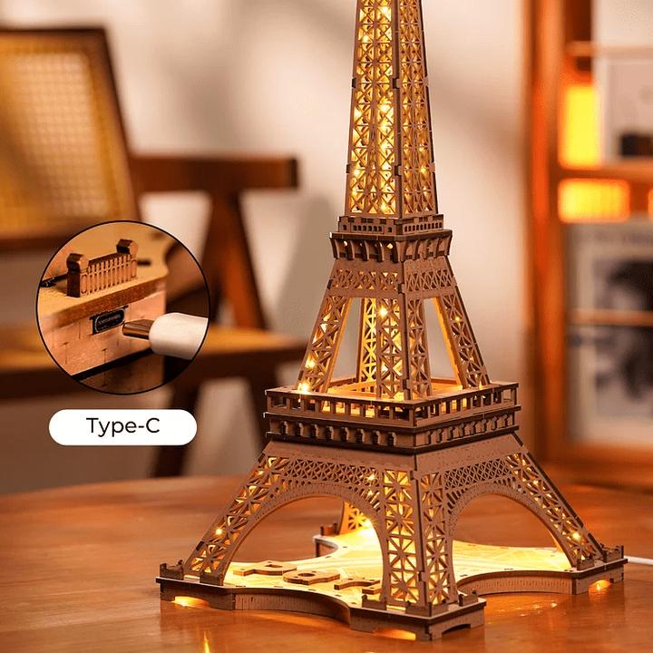 Produktbild Robotime Bausatz Night Of The Eiffeltower, Modell Art: Gebäude