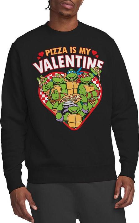 Immagine prodotto Teenage Mutant NT Pizza Is My Valentine Felpa Adulto Unisex (XXL)