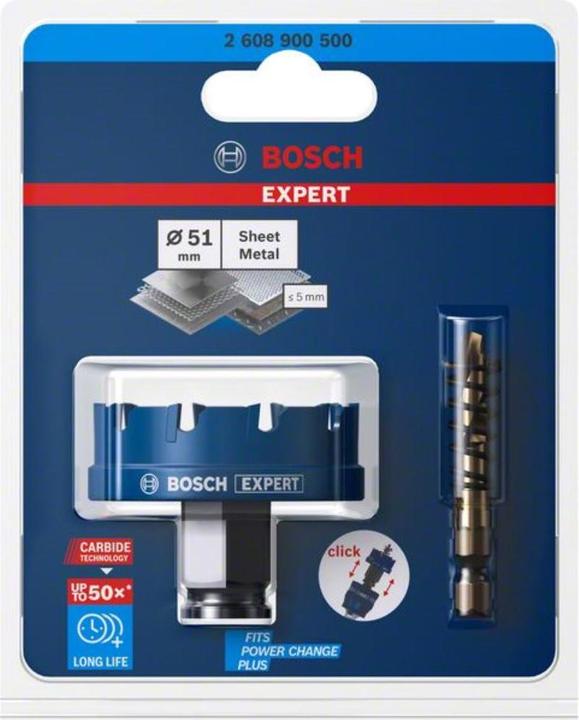 Immagine prodotto Bosch Professional Zubehör EXPERT Sega a tazza per lamiera 51 x 5 mm (51 mm)