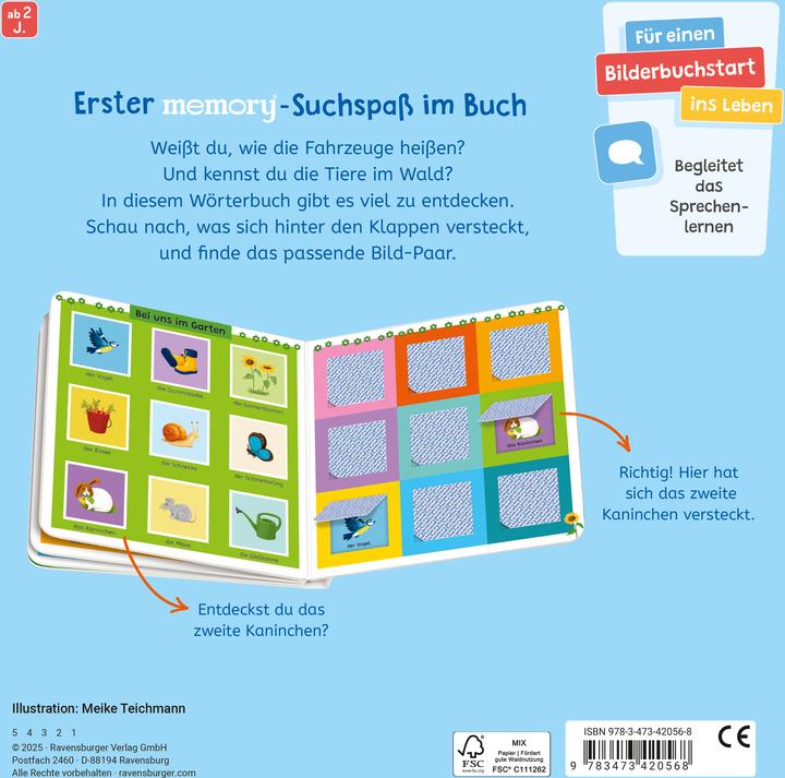 Produktbild Ravensburger Mein erstes memory® Spielbuch (Deutsch)