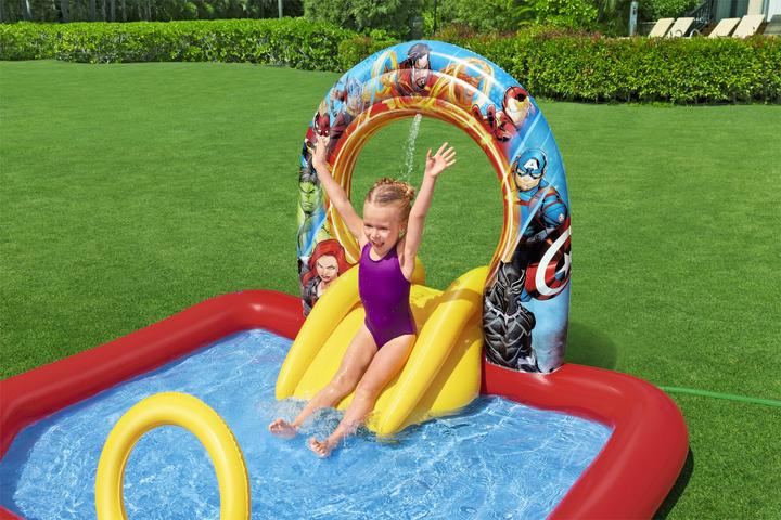 Actual product image Bestway Marvel's Avengers Assemble Kids Inflatable Water Play Center