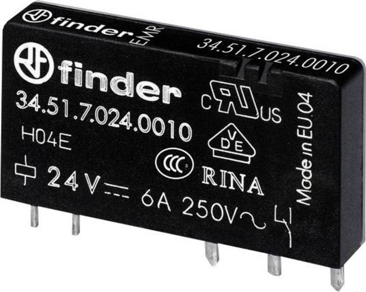 Produktbild Finder 34.51.7.012.0000 Printrelais 12 V/DC 6 A 1 Wechsler 20 St.