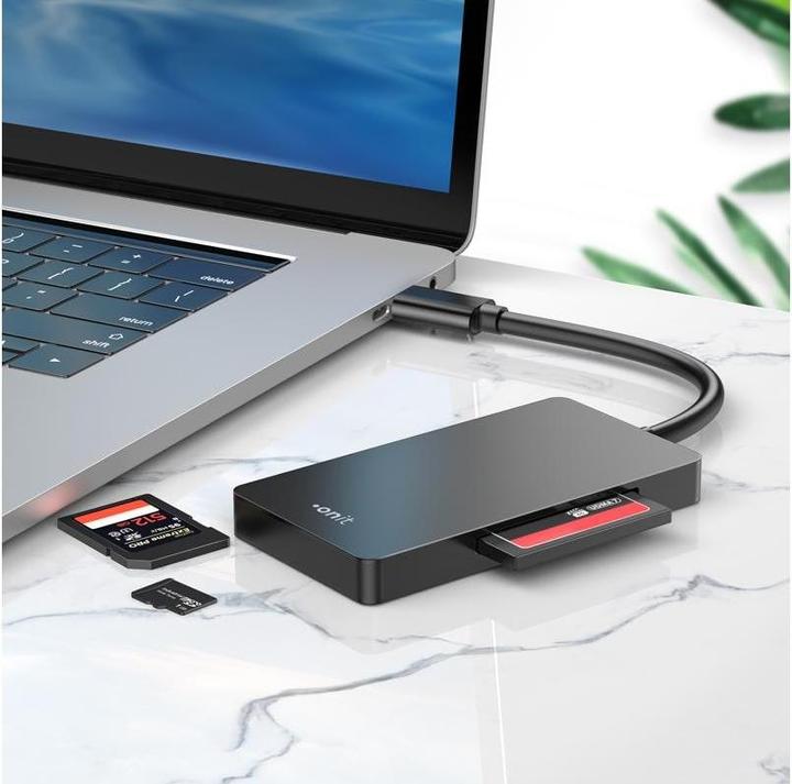 Immagine prodotto Onit Lettore di schede esterno USB-C 3-in-1 (USB 3.0)