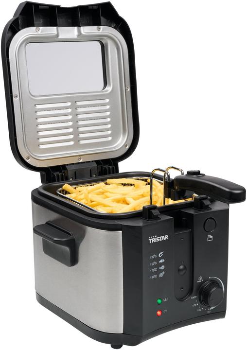 Produktbild Tristar Friteuse FR-6878 - 2,5 liter - 1600W - Inklapbaar handvat - RVS/Zwart