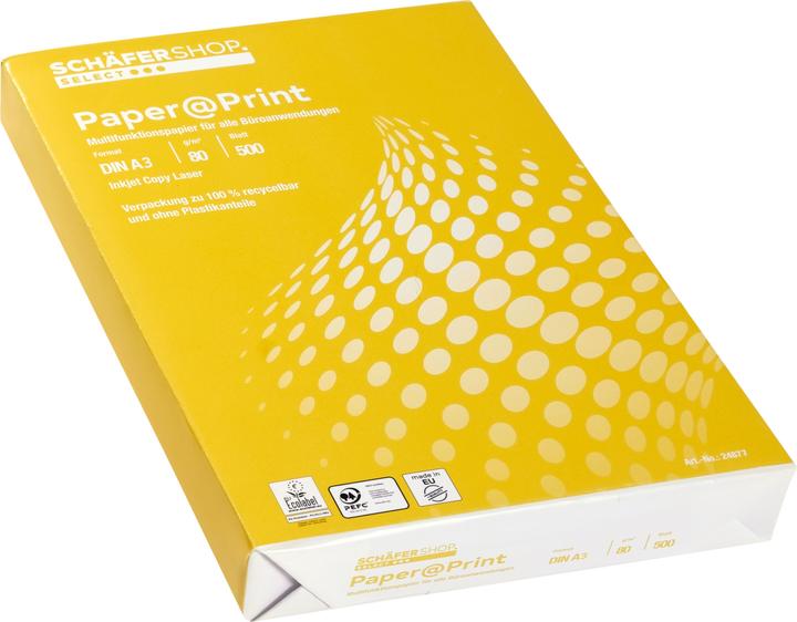 Produktbild Schäfer Shop Kopierpapier Paper@Print (80 g/m², 500 x, A3)