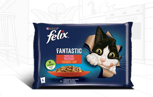 Actual product image Felix 7613039778074 Katzen-Dosenfutter (Adult, 4 pcs., 340 g)