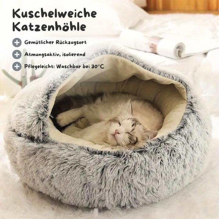 Produktbild Hermex Katzenbett Katzennest Katzensofa Katzenliege Katzenhöhle Katzenhaus (Katze)