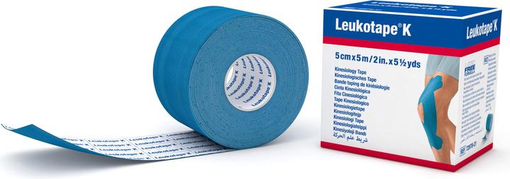 Produktbild BSN Pflasterbinde 5mx5cm blau (5 m)