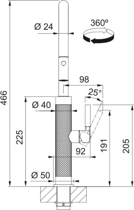 Produktbild Franke Armaturen Mythos Masterpiece