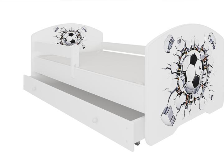 Produktbild ADRK Furniture Bett mit Matratze, Lattenrost und Schublade PEPE BALL 140x70 (140 x 70 cm)