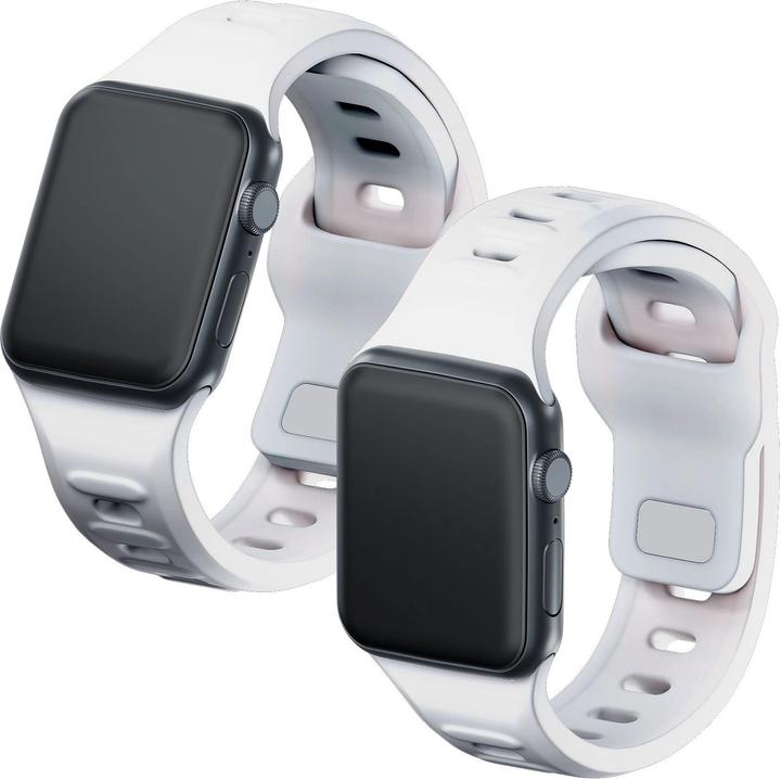 Immagine prodotto 3MK Cinturino in silicone biały/white dla Apple Watch 42/44/45/49mm (Silicone, Acciaio inossidabile)