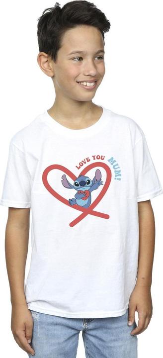 Immagine prodotto Disney Lilo & Stitch Love You Mum Maglietta Ragazzi (128)