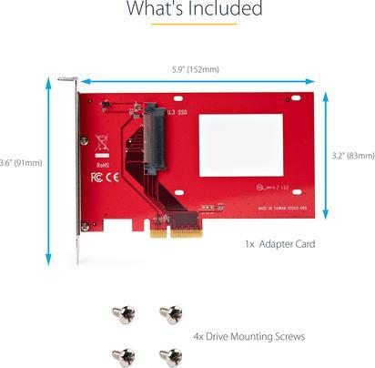 Produktbild StarTech U.3 to PCIe Adapter (PCIe)