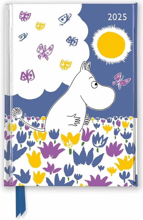 Moomin Among the Flowers 2025 Luxury Pocket Diary Planner - Week to View (11 x 15 cm, Anglais)