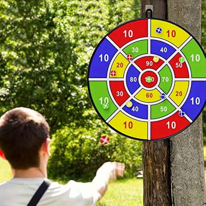 Actual product image PhoneLook Target for throwing game ball dart with sticky balls in random colours for indoors and outdoors