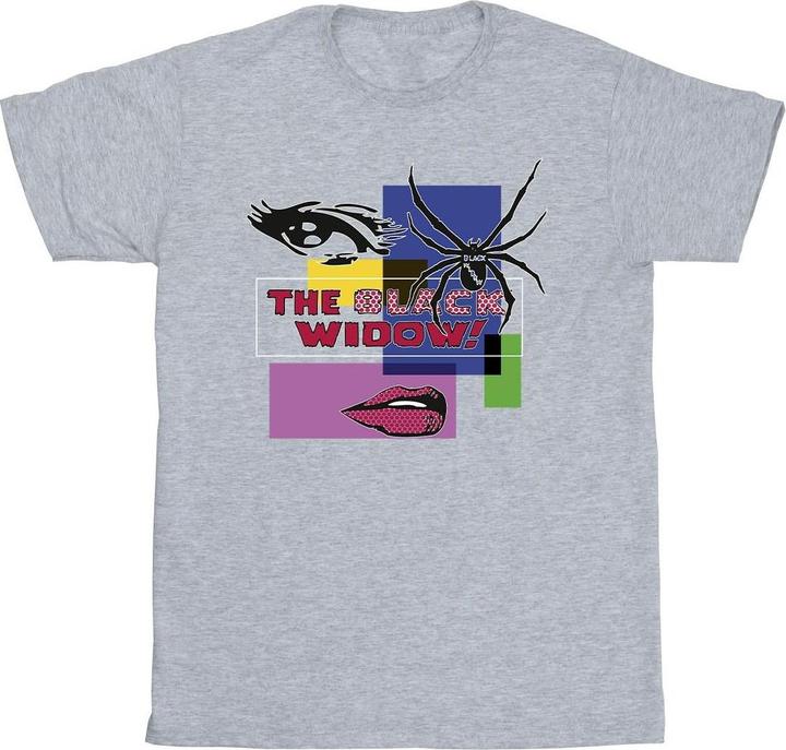 Image du produit - T-shirt BLACK WIDOW POP ART - Homme (S)