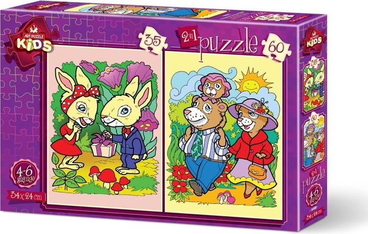Immagine prodotto Lamberth 2 puzzle - I conigli e la famiglia di orsi (35 pezzi)