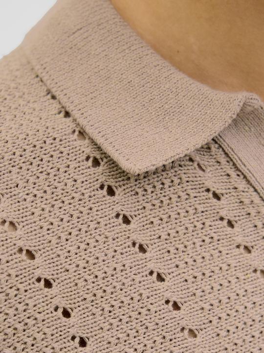 Actual product image Jack & Jones Jorparos Knit Easter Ss Crochet Polo (XXL)