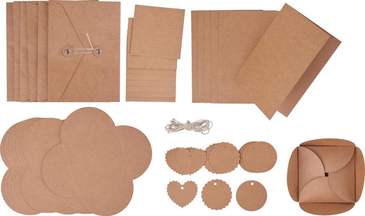 Image du produit VBS Set de papier kraft "Offrir", 50 pcs. (300 g/m², 50 x)