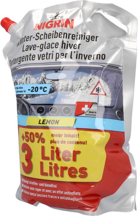 Immagine prodotto Nigrin Pulitore invernale del parabrezza al limone (3000 ml)