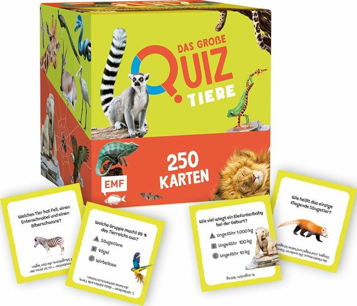 Produktbild Kartenbox: Das grosse Quiz – Tiere (Deutsch)