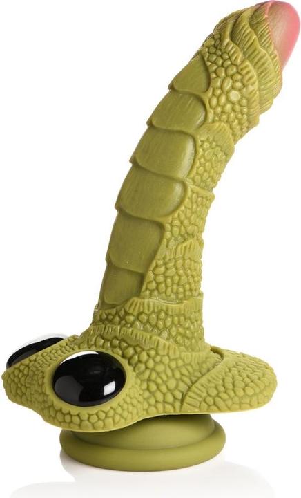 Creature Cocks Swamp Monster Scaly Silicone Dildo - Black