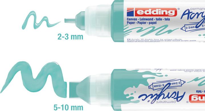 Produktbild Edding Acrylmarker 5400 Double Liner (Türkis, 10 mm, 1 x)