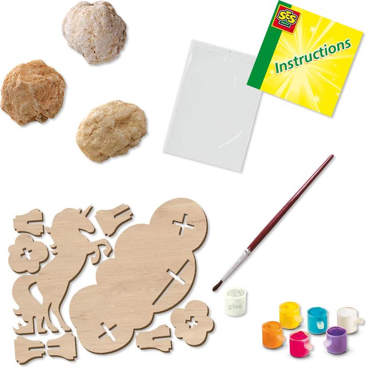 Actual product image Ses Creative Geode Unicorns Galaxy