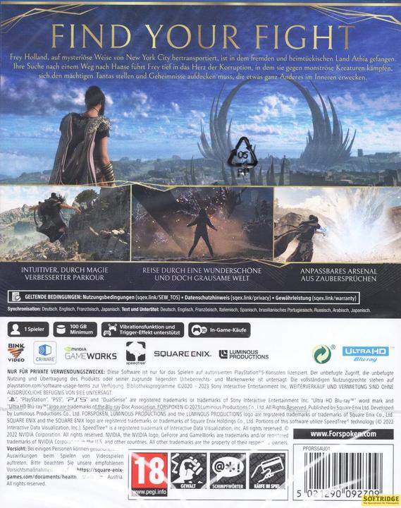 Actual product image Square Enix Forspoken (PS5, DE)