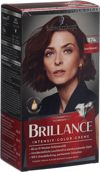 Actual product image Schwarzkopf Brillance Intensive Colour Cream (Brown)