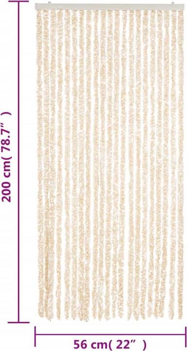 Produktbild VidaXL Fliegenvorhang Chenille (56 x 200 cm)