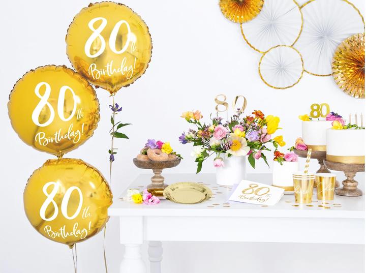 Produktbild Partydeco Luftballon 80 Jahre - 45cm (1 x)