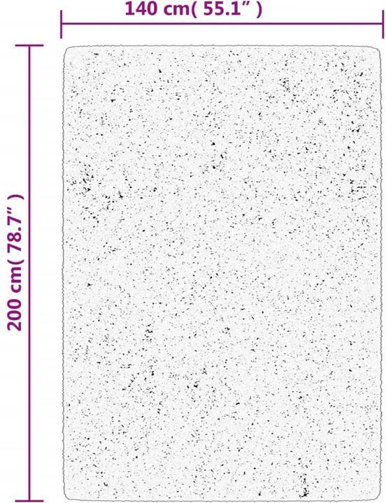 Actual product image VidaXL Shaggy high pile modern carpet (200 x 140 cm)