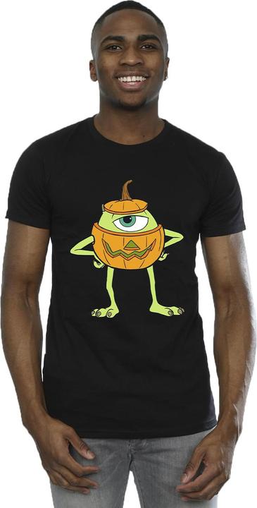 Actual product image Disney Mens Mike Pumpkin Cotton Halloween T-Shirt (5XL)