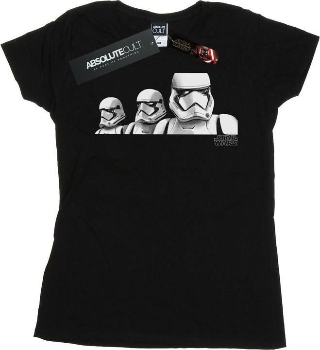 Actual product image Star Wars Womens/Ladies The Rise Of Skywalker Troopers Band Cotton T-Shirt (XL)