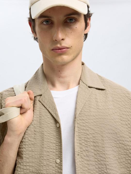 Produktbild Selected Homme Seersucker Kurzarmhemd (L)