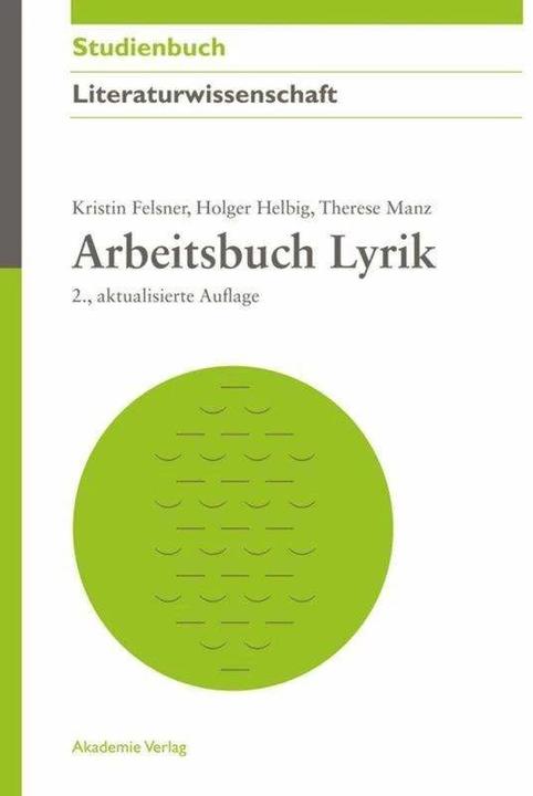 Produktbild Arbeitsbuch Lyrik (Deutsch, Holger Helbig, Therese Manz, Kristin Felsner, 2012)